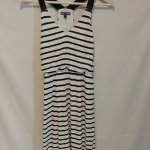 Express stripe maxi dress